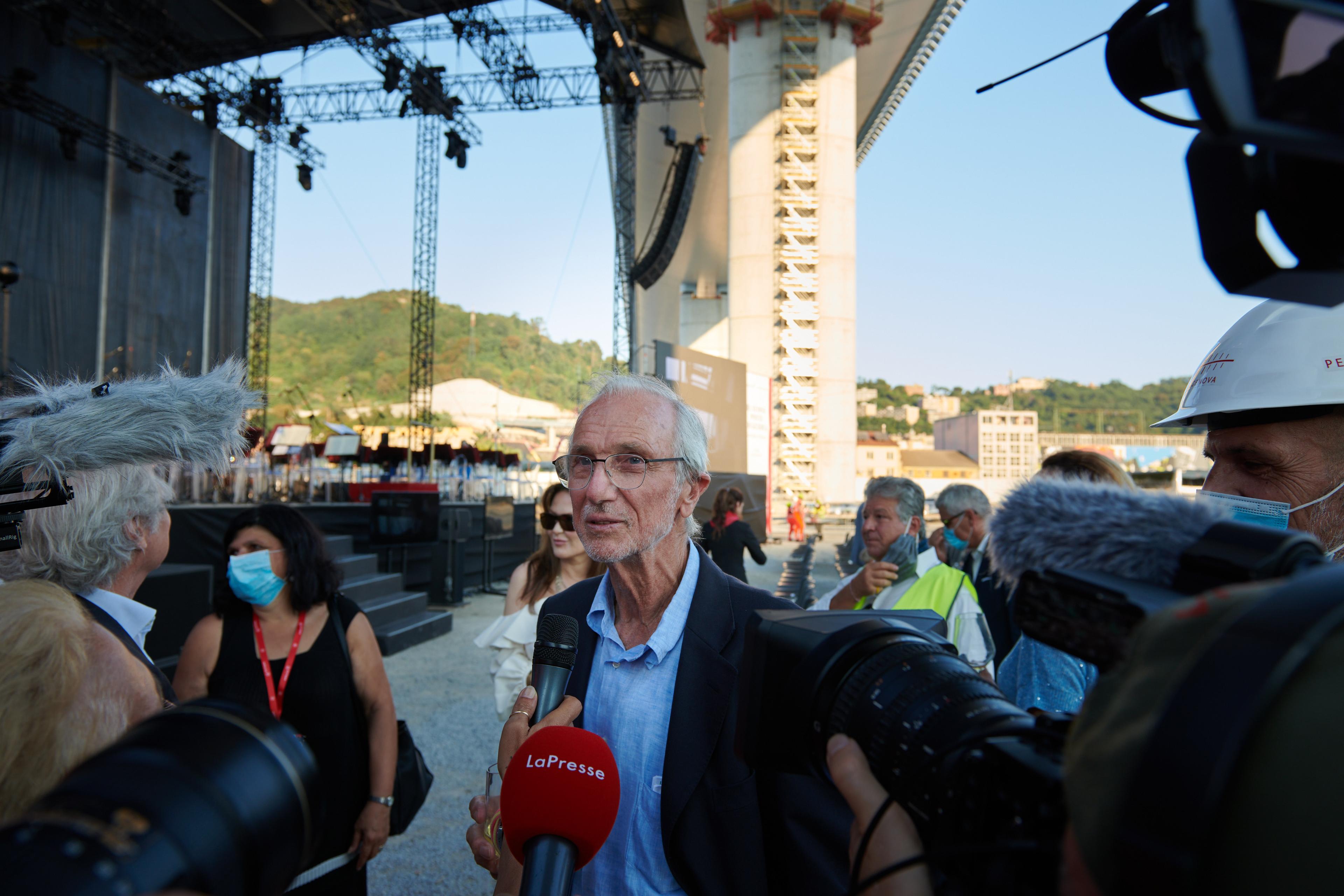 Backstage concerto ponte Genova